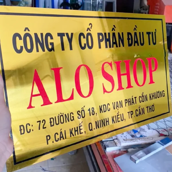 Dịch vụ làm bảng công ty alu
