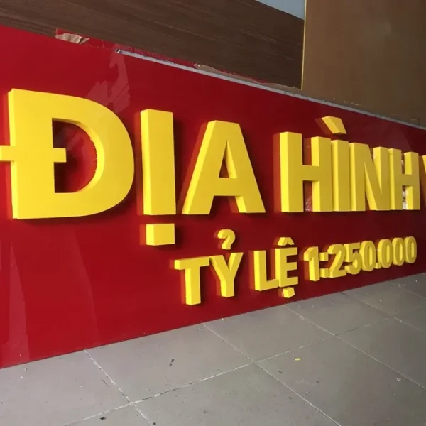 Chữ nổi alu ngoài trời được thiết kế đặc biệt để chịu được các điều kiện khắc nghiệt