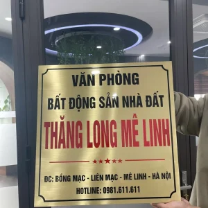 Biển hộ kinh doanh mica và alu 20x30cm