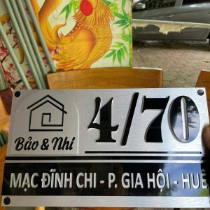 Biển số nhà inox 20x30cm